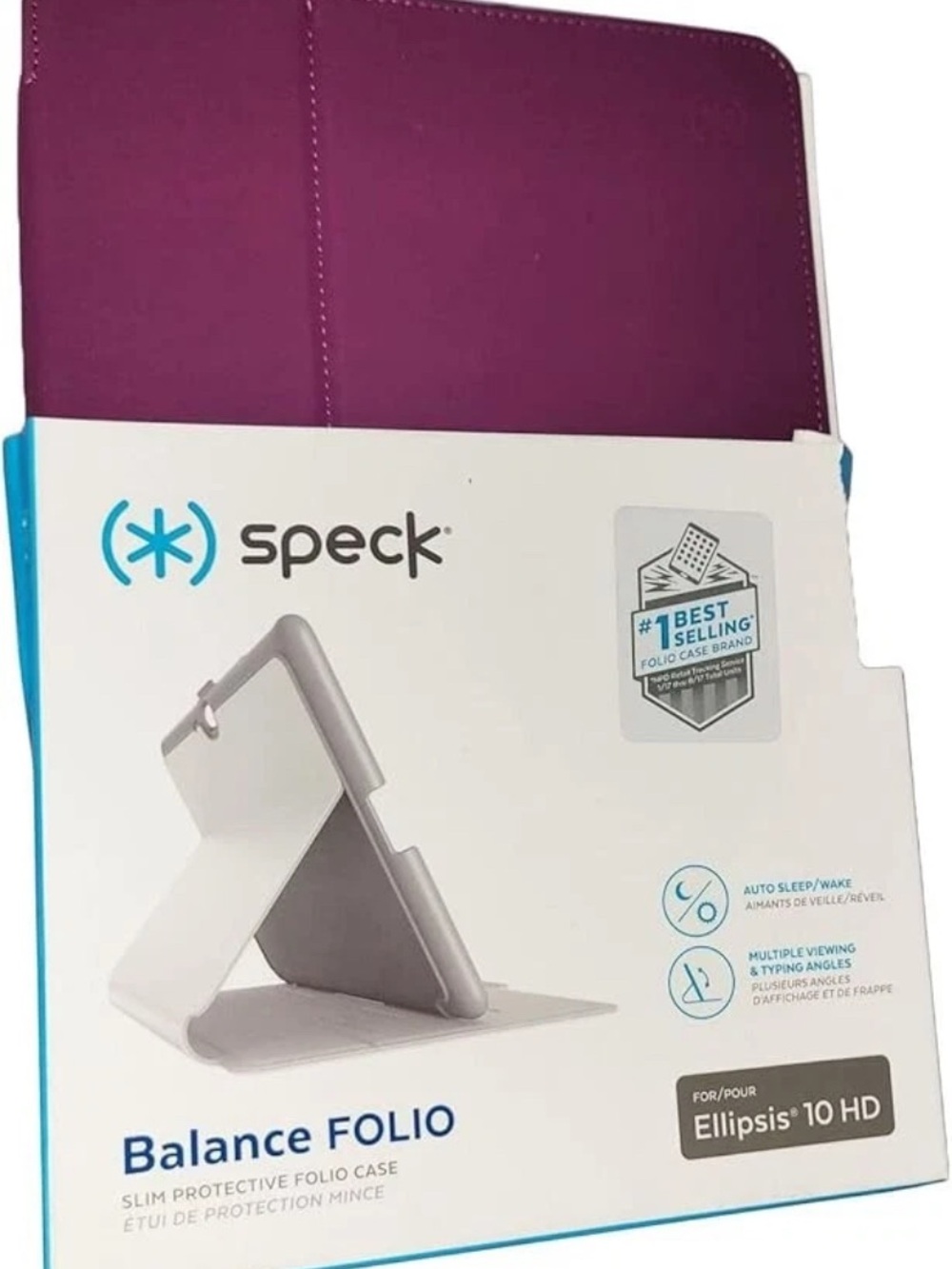 NEW Speck Ellipsis 10 HD Balance Folio - Syrah Purple/Magenta Pink
